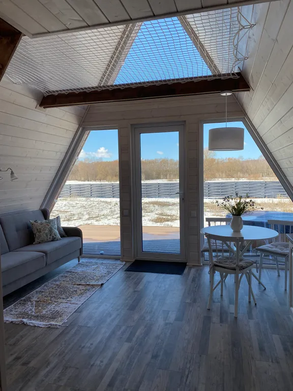 Коттедж Дом A-frame с фурако — Пановка