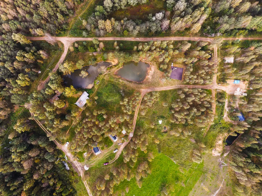 Дом для романтиков на берегу пруда