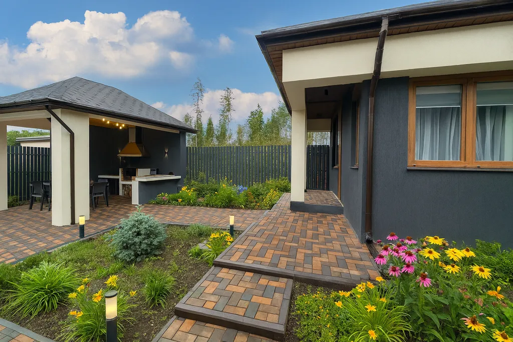 Дом - баня в дали от городской суеты