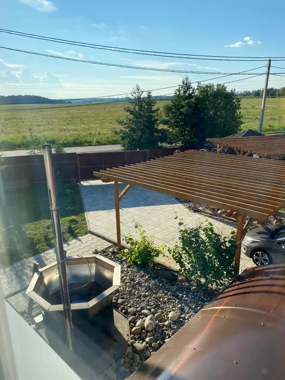 Загородный дом с баней и банным чаном