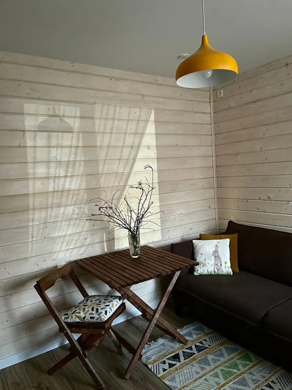 Скандинавский домик в историческом районе Сортавала у горы Кухавуори