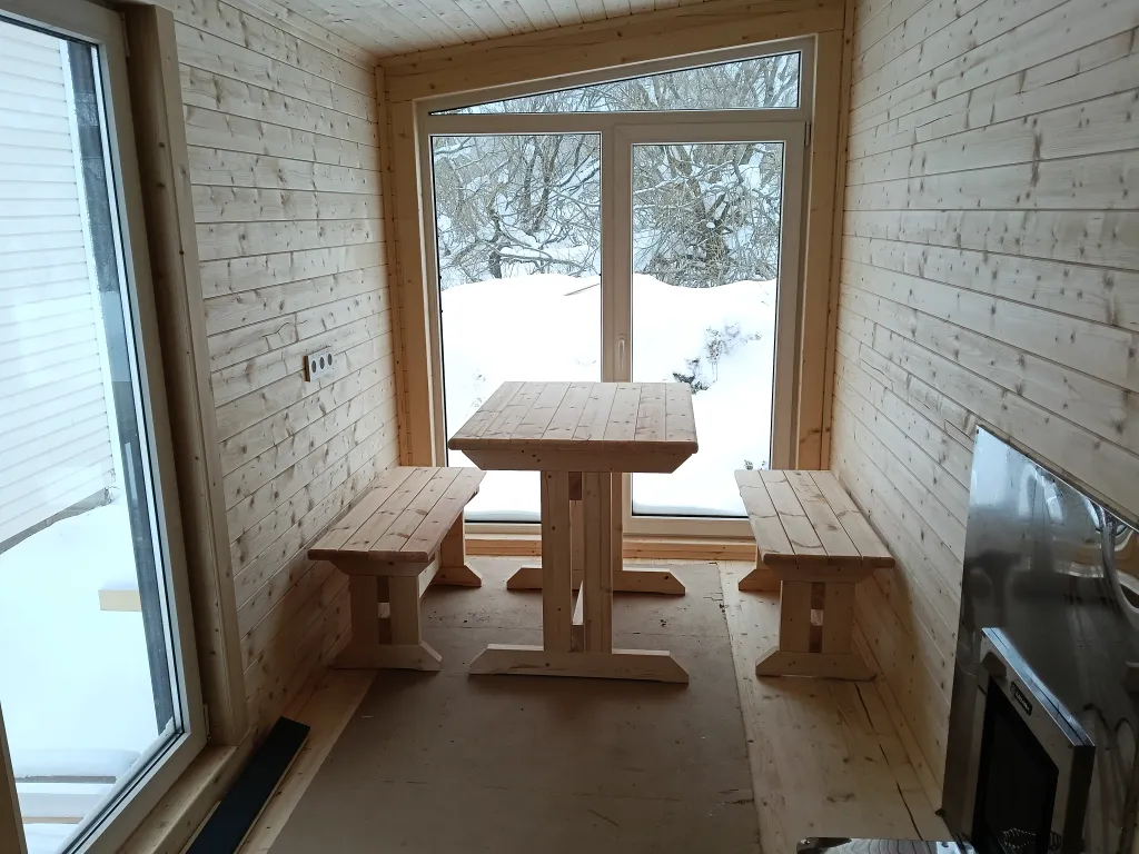 Уютный новый дом с баней на берегу реки в 45 км от Москвы-Домодедово