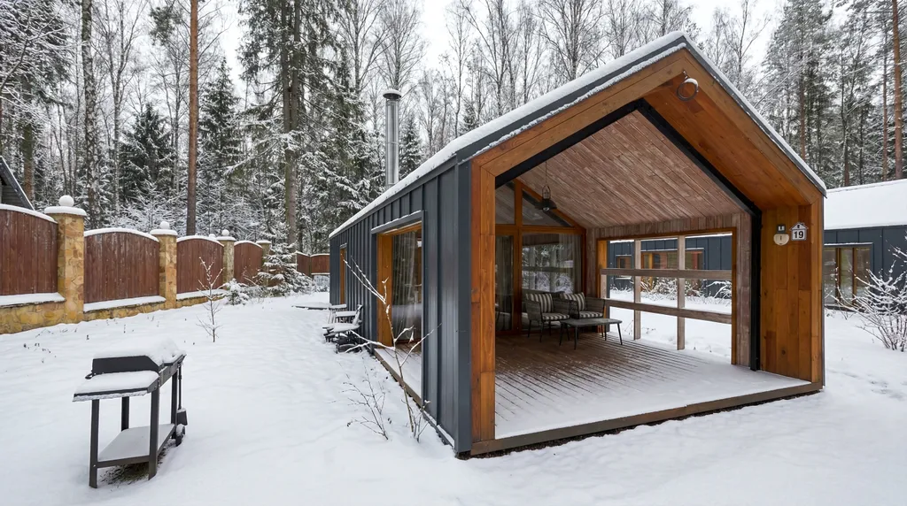 Коттедж Домик 19 (barnhouse с камином и террасой) 75 м2 — аренда посуточно в Красный Огорок