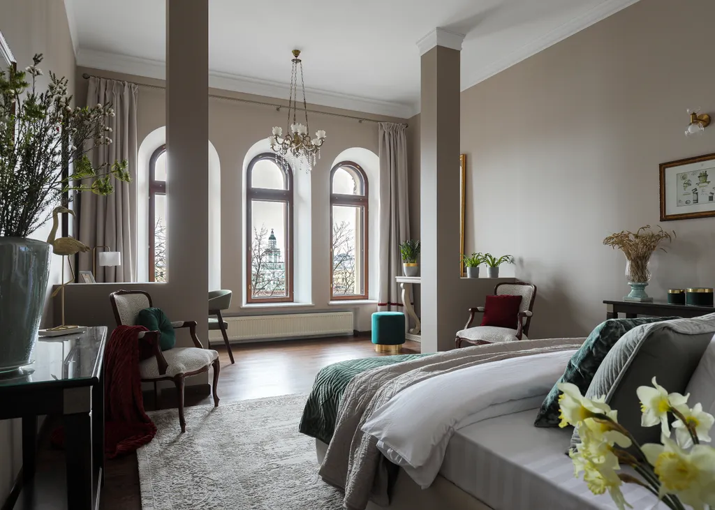 Апартаменты с видом на неву, террасой и бильярдом