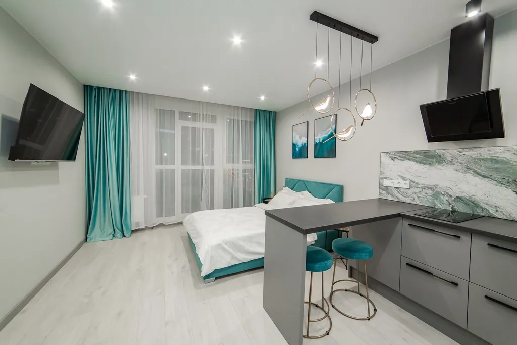 Апартамент студия на 18 этаже Mybookingby