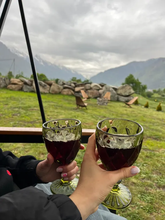 Барнхаус с шикарным видом на горы