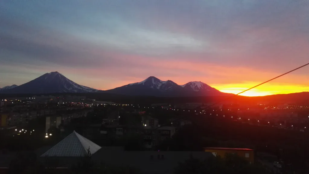 Двухкомнатная квартира с видом на вулканы, балкон