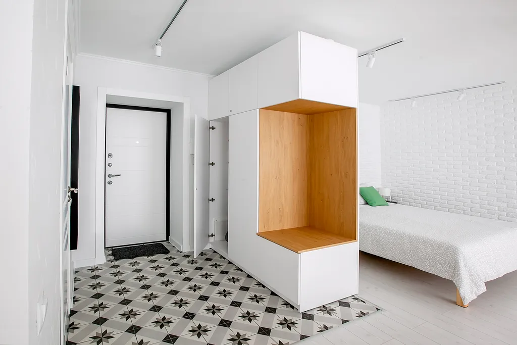 Светлая квартира-студия NINA в скандинавском стиле недалеко от центра