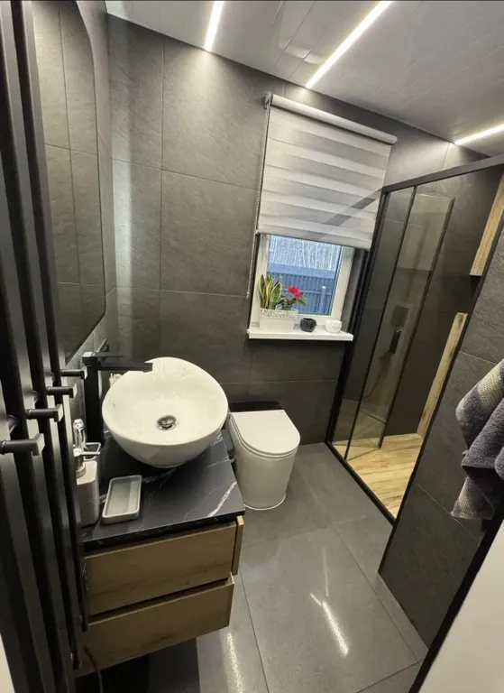 Дом в скандинавском стиле с баней и спа купелью в Подмосковье