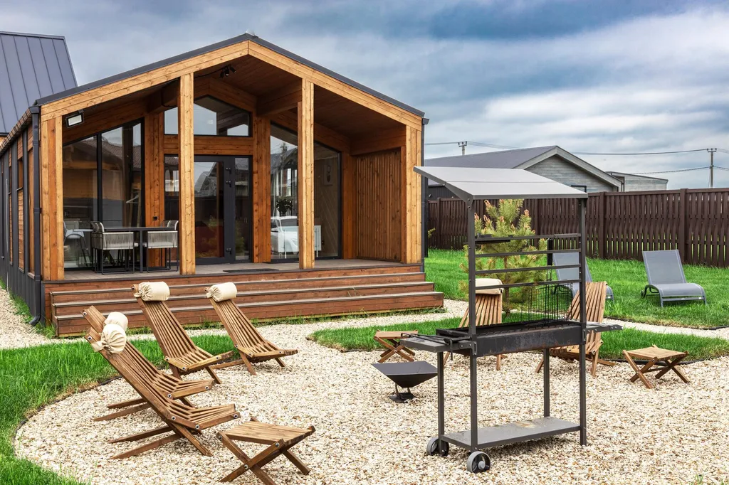 Коттедж Панорамный дом среди зимнего леса рядом с озером — Семеновское