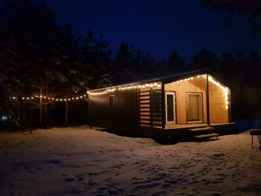 Дом в сосновом лесу