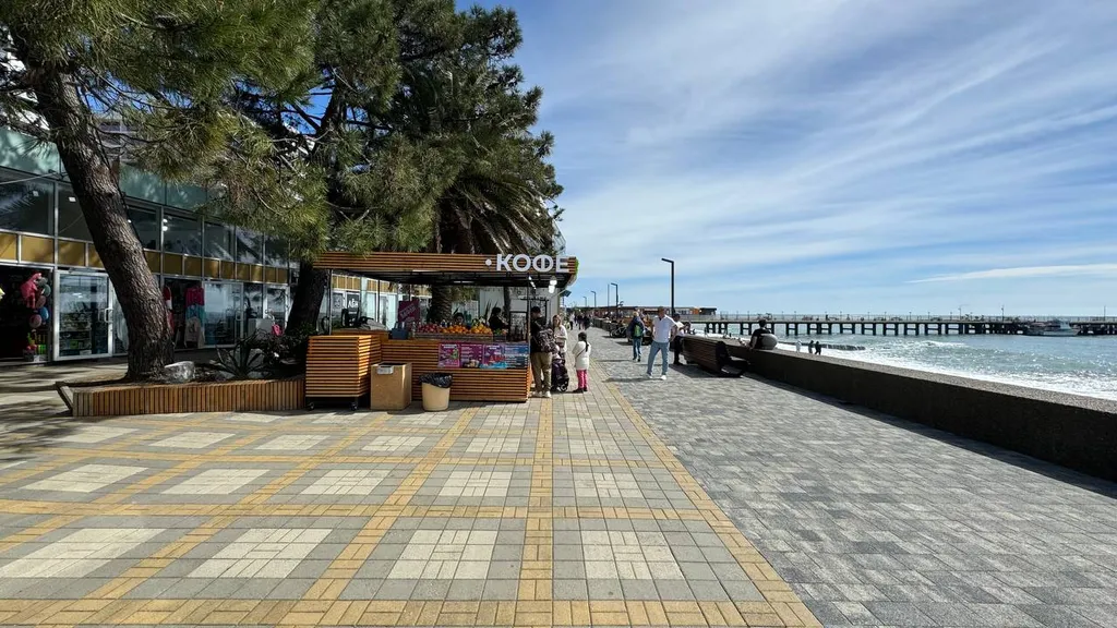 Квартира Квартира Студия для 4чел 300м от моря Я на Море — Адлер