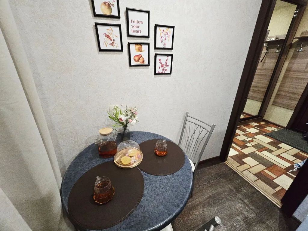 Уютная студия с круглой кроватью