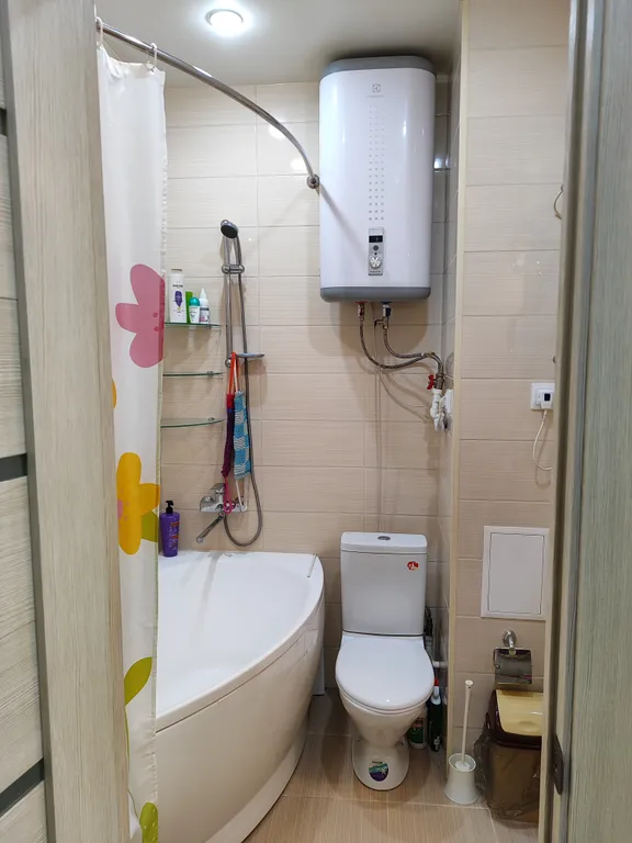 Уютная студия с видом на город