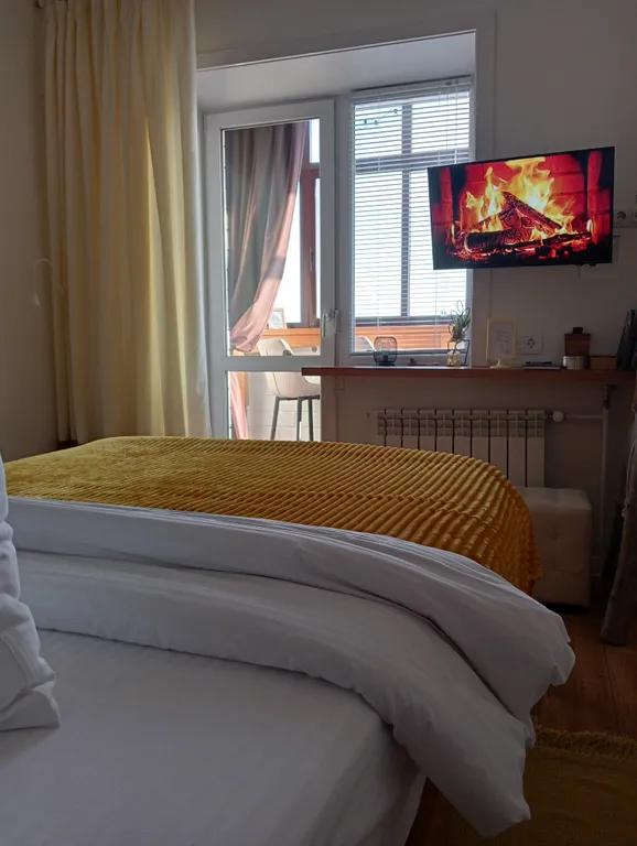 Квартира-студия с шикарным видом на город и реку