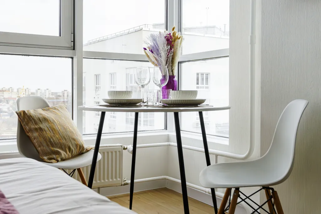 Студия на 24 этаже с панорамным видом на реку в ЖК Аквамарин