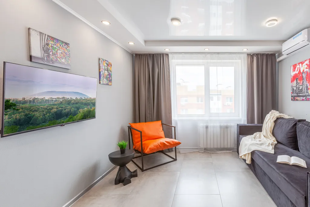 Квартира Квартира Уютная стильная студия — Самара