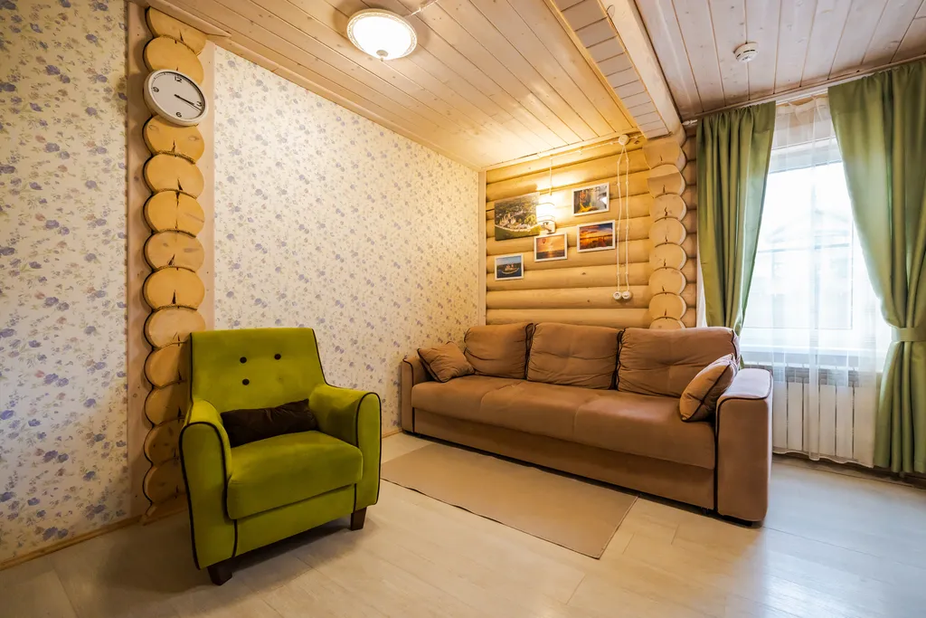 Уютные апартаменты 75 м² c 3-мя спальнями в деревянном доме