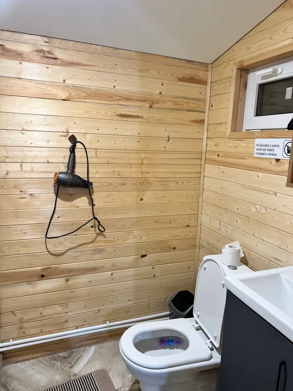 Домик в лесу с видом на горы Архыза с баней