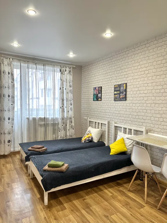 Студия с двумя раздельными спальными местами