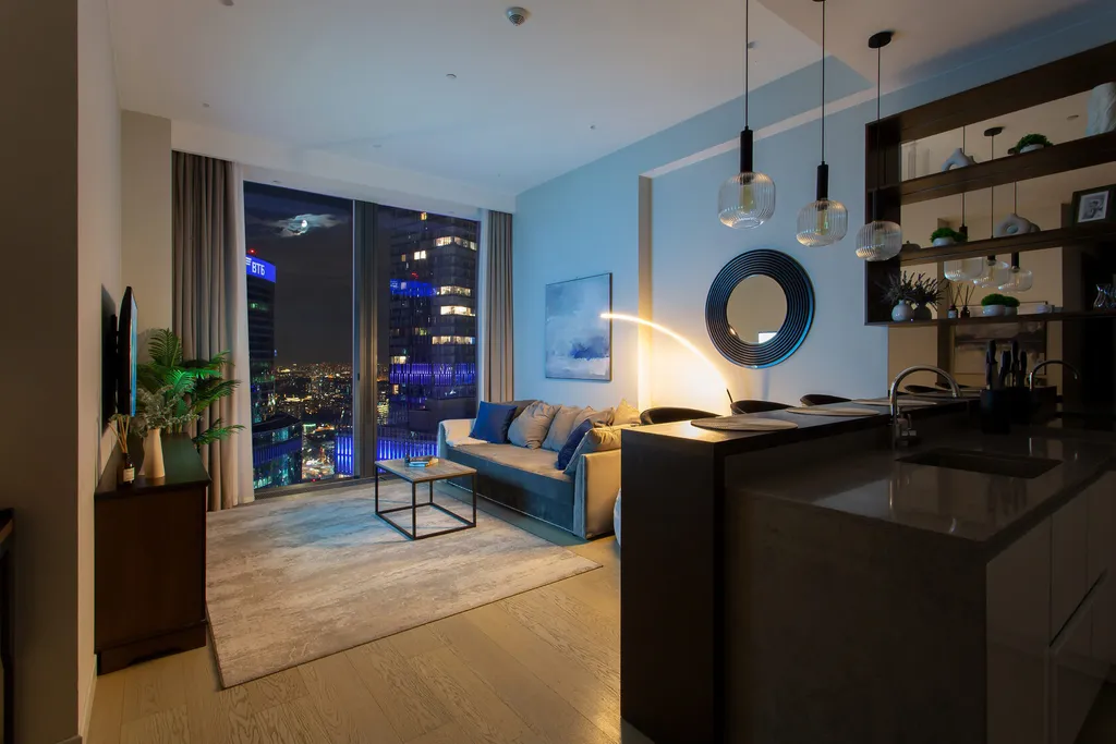 62 этаж, вид на Башни, Лужники, Парк победы