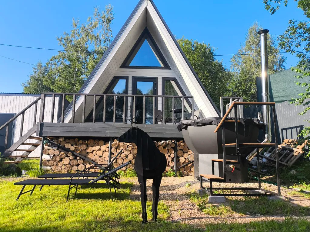 Коттедж Коттедж Новый а-фрейм в черте города — Казань