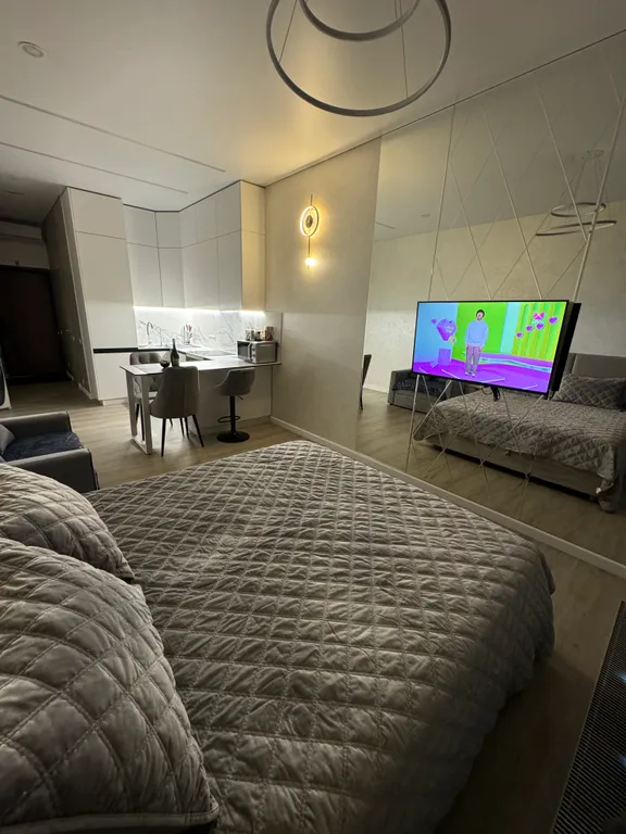 Уютная студия с видом на горы