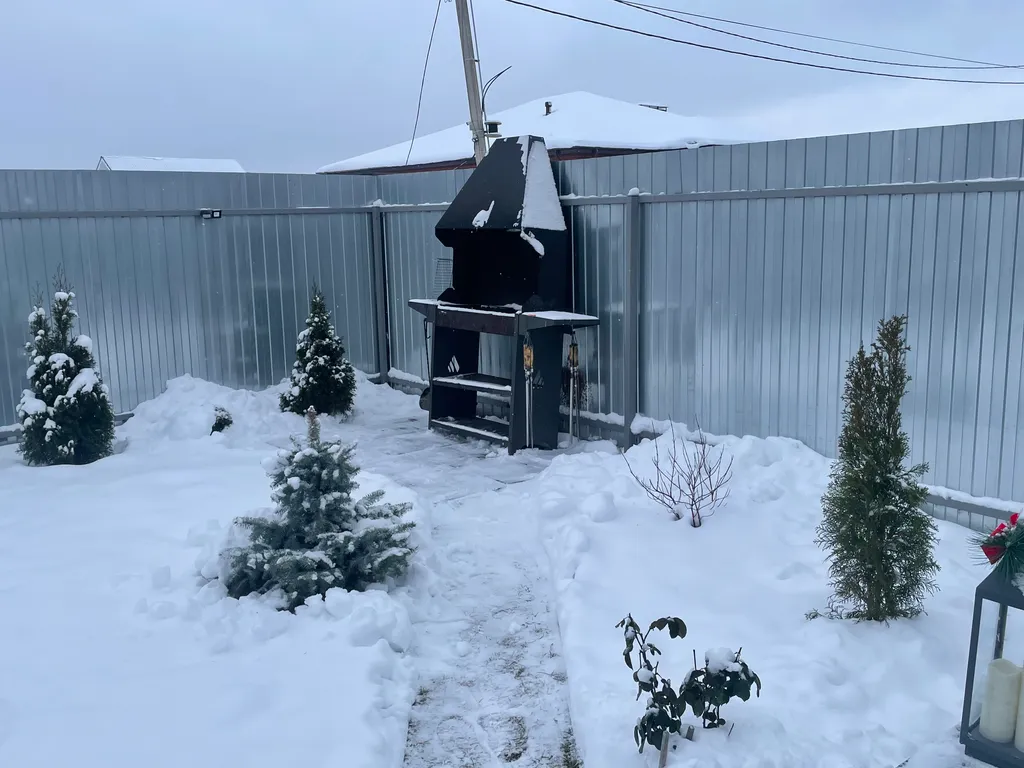 Дом в стиле барнхаус с тёплым бассейном и сауной