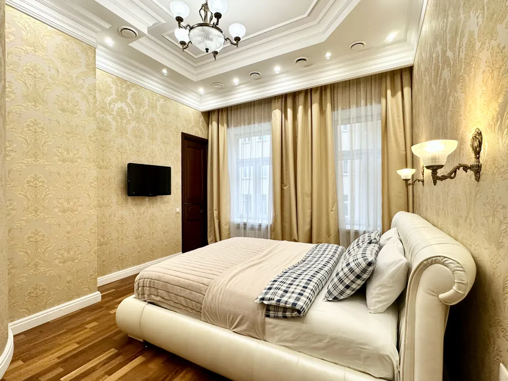 Стильная квартира с балконом и двумя санузлами