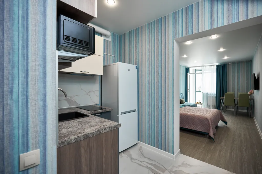 Уютная квартира, балконом, вид на  море