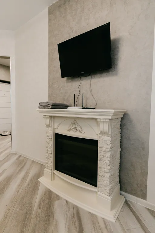 Дизайнерская однокомнатная квартира с камином