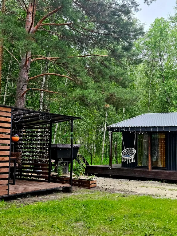 Загородный дом под соснами с сауной и чаном