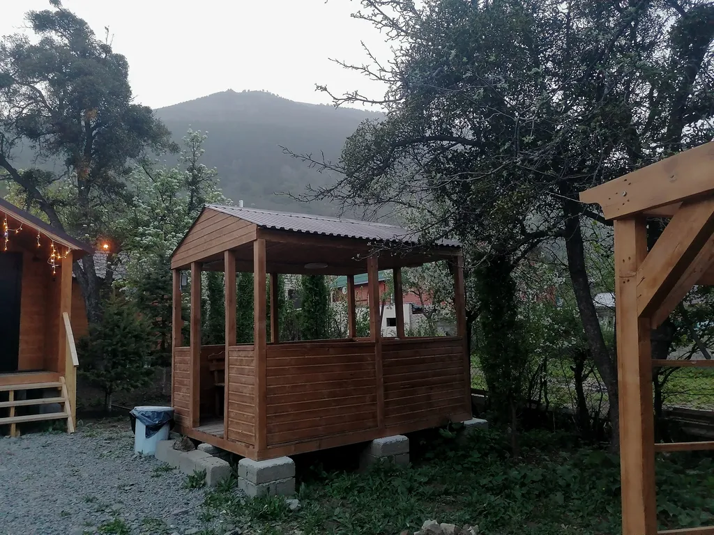 Коттедж Барнхаус с видом на красивый пейзаж Домбайских гор — Теберда