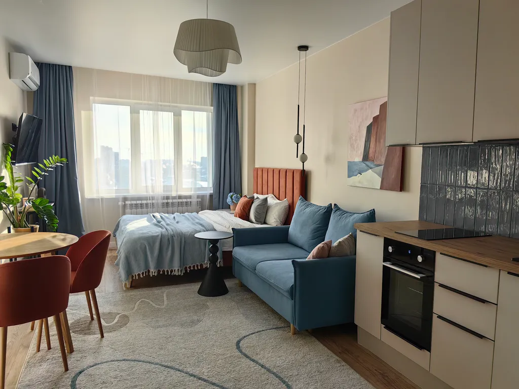 "Терракотовый берег" - Изысканная новая студия в центре города