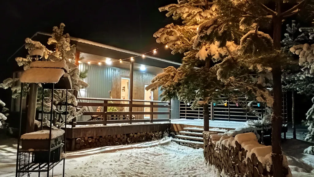 Уютный домик в сосновом лесу