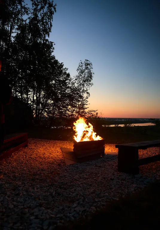 Хабарский треугольник - дом на горе с видом на реку