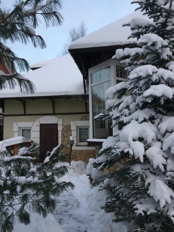 Коттедж с баней и джакузи рядом с горками