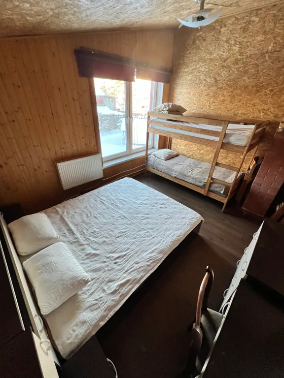 Дом с баней в 50 метрах от воды с песчаным пляжем