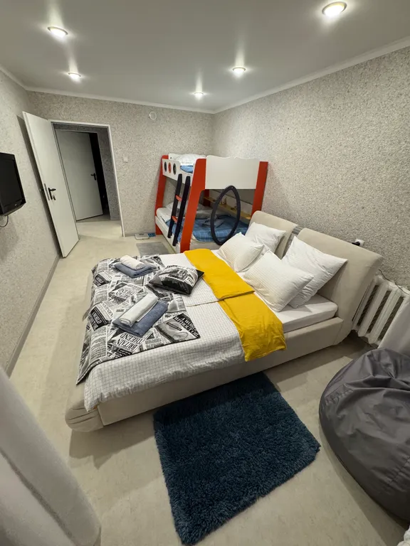 Трёхкомнатная квартира для семей с детьми и малышами