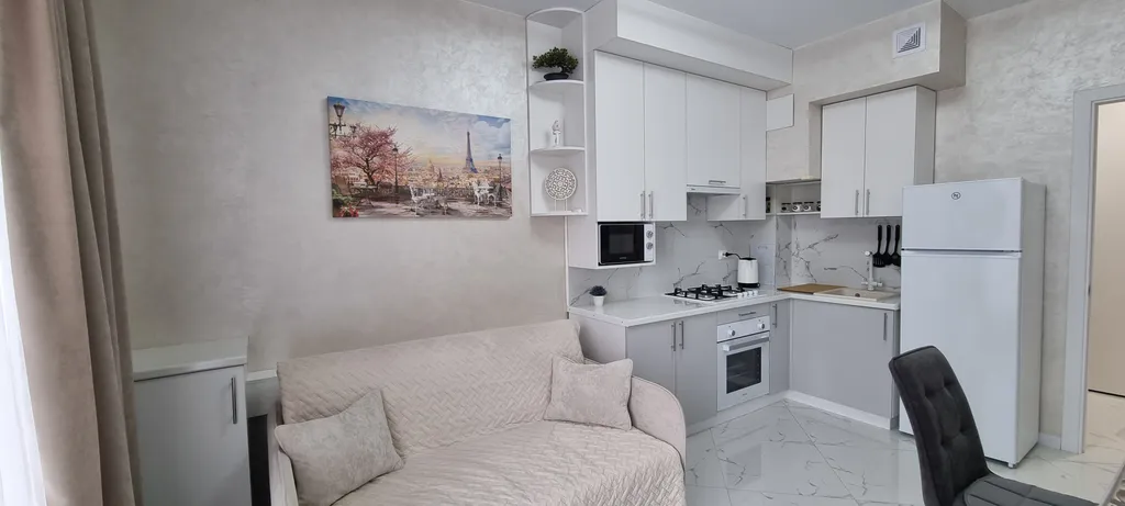 Уютная квартира в курортной части города в жк-Эсфера Сити с видом на горы