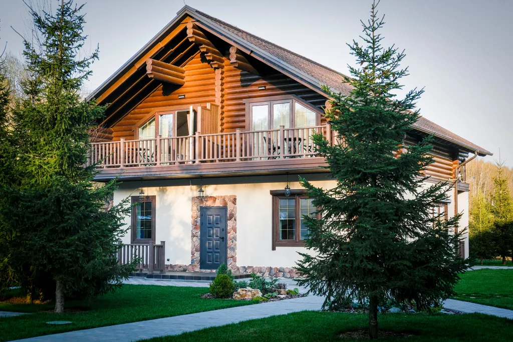 Дом шале с сауной, тренажерным залом и барбекю - для семьи и друзей