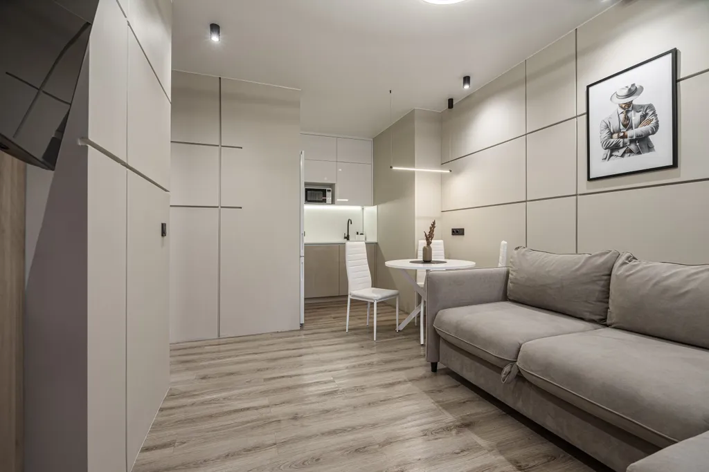 Лаконичная квартира Бурбон в ЖК Притяжение