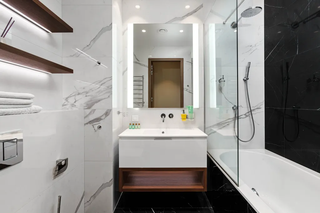 Топовый апарт на 53 этаже с двумя изолированными спальнями и двумя с/у