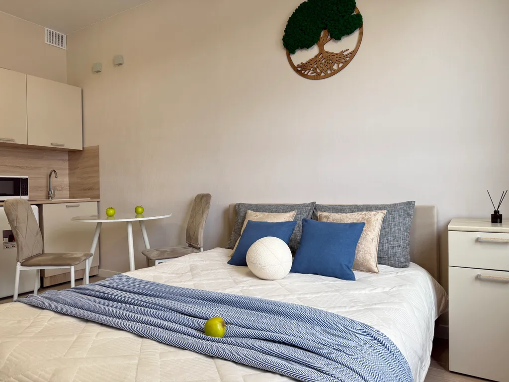 Студия у метро Потапово в новом ЖК, без оплаты за уборку