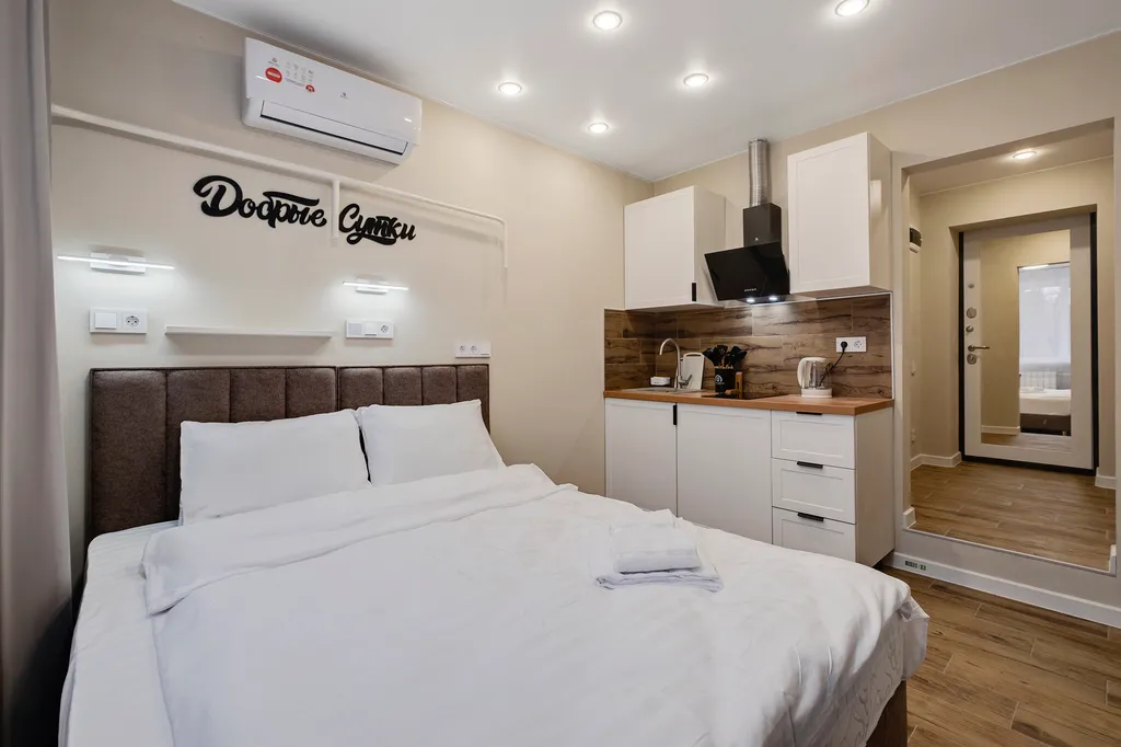 Квартира Студия в центре: комфорт для важных моментов — аренда посуточно в Подольск