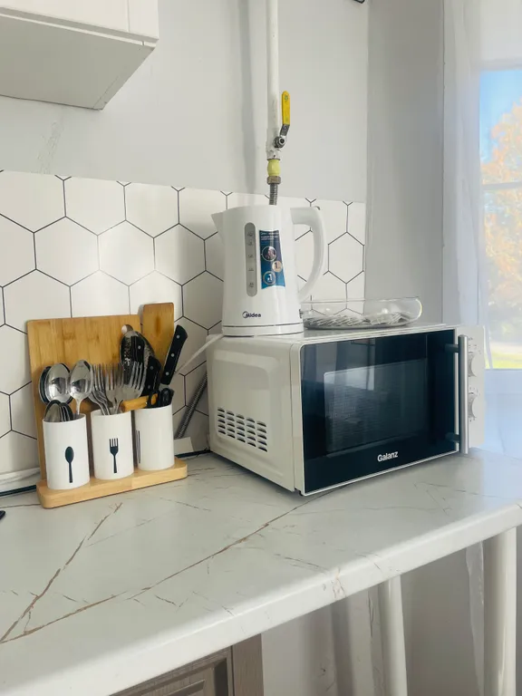 Просторная квартира с кухней-эркер