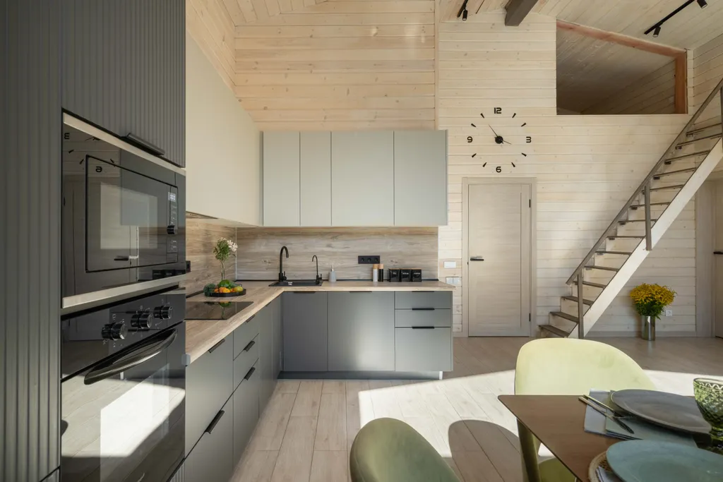 Загородный дом на берегу реки со своим пляжем