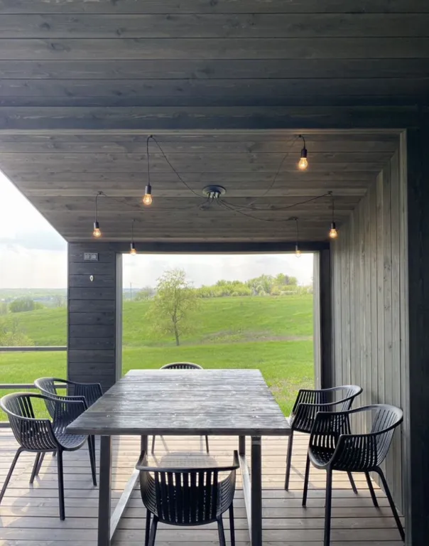 Дом в деревне с городским комфортом и русской баней