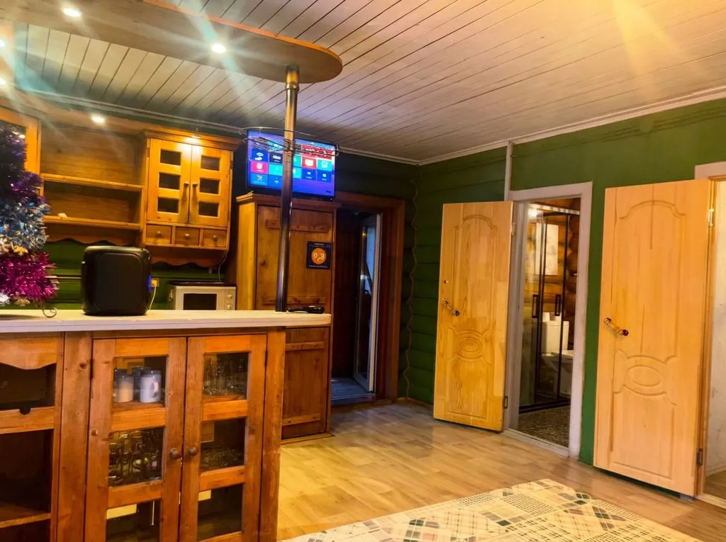 Шале дровяная баня и чан в подарок