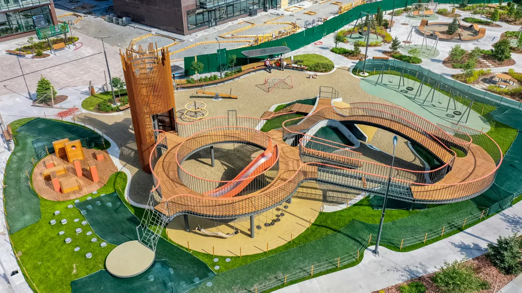 ЖК с охраняемой закрытой территорией большой детской зоной